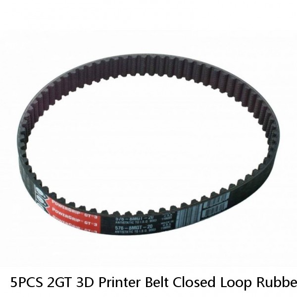 5PCS 2GT 3D Printer Belt Closed Loop Rubber GT2 Timing Belt Length 134mm-172mm #1 image