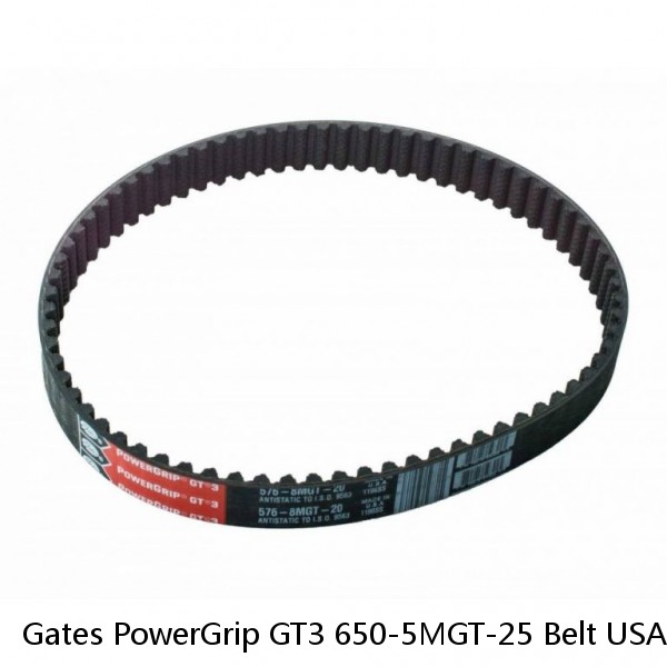 Gates PowerGrip GT3 650-5MGT-25 Belt USA Made #1 image
