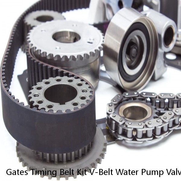 Gates Timing Belt Kit V-Belt Water Pump Valve Cover Gasket 99-02 Daewoo Nubira #1 image